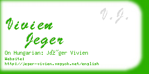 vivien jeger business card